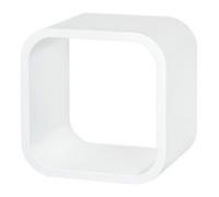 RB UK Shelf Depot White Floating Wall Cube Shelf (L)225mm (D)225mm