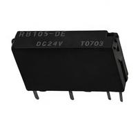RB105-DE DC24V Relay 1 Pack, 24VDC Coil 5A 240VAC/30VDC SPST-NO 4-Pin Slim PCB Card Relay, PC Pin Through-Hole Signal Power Control Relay, Socket-Mount Replacement Component