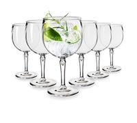 RBDRINKS RB Balloon Gin Cocktail Glasses Premium Plastic Unbreakable Reusable 45cl, Set of 6