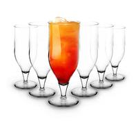 RBDRINKS RB Hurricane Cocktail Glasses Premium Plastic Unbreakable Reusable 33cl, Set of 6