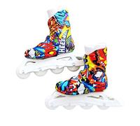 RBEN Mini Roller Skates Toy,Fingerboard Mini Skateboard Shoes - Mini Skateboard Shoes Colorful Finger Skates Toys Mini Sneakers For Kids Boys Girls Finger Breakdance Keychains Tiny Shoes