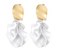 Rbenxia Boho Rose Petal Dangle Earring Acrylic Layered Floral Petal Earring, Standard, Acrylic, No Gemstone