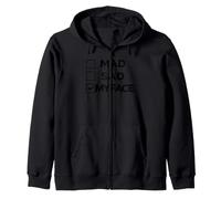 RBF | Introvert Humor Quote Mad Sad My Face Check Box Zip Hoodie