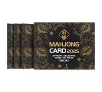 RBFSAH 2025 Mahjong Cards Official Large Print American Mahjong Card Set (Black)
