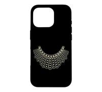 RBG Ruth Bader Ginsburg Dissent Collar pattern Case for iPhone 16 Pro