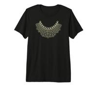 RBG Ruth Bader Ginsburg Dissent Collar Pattern Premium T-Shirt