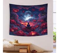 RBGKZVYUM 3D Buddha Print Wall Blanket Home Decoration Bedding Poster Wall Art Tapestry Wall Hanging Tapestries Soft Polyester for Unisex Children Bedroom/Living Room/Dorm/Curtain 100cmx150cm