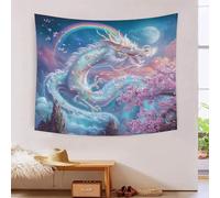 RBGKZVYUM 3D Dragon Print Wall Blanket Home Decoration Bedding Poster Wall Art Tapestry Wall Hanging Tapestries Soft Polyester for Bedroom Living Room, Dorm & Room Decor 130cmx150cm