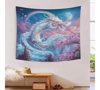 RBGKZVYUM 3D Dragon Printed Wall Blanket Home Decoration Bedding Poster Wall Art Tapestry Wall Hanging Tapestry Soft Polyester for Bedroom Living Room Dorm Home Decorations 180cmx230cm