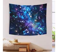 RBGKZVYUM 3D Music Notation Print Wall Blanket Home Decoration Bedding Poster Wall Art Tapestry Tapestry Wall Hanging Soft Polyester for Living Room Bedroom Dorm Deco 100cmx150cm