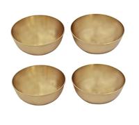 RBHMC BRONZE MASTER Pure Kansa Bronze Solid Serving Bowl for Dessert Ice Cream Snacks and Dining Table Decoration (Set of 4)