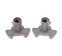 Rbiouseix 2Pcs 17mm Microwave Oven Turntable Roller Guide Support Coupler Tray Shaft