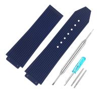 RBIPO 25 mm Rubber Strap For Hublot Big Bang Replacement Waterproof Watch Strap Silicone Wristbands For Men And Women, 18-22 cm, Rubber