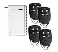 RBNANA Set of 1 Receiver and 4 x 3 Channel Remote Control with 433.92 MHz Frequency, Rolling Code, Type No/nc Relay Load 12 to 24 V