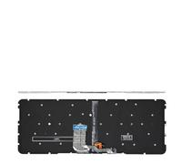 RBoand Backlit Silver English Keyboard for 13.3-Inch Air Laptop Compatible with Models 9Z.ND7BW.601 and MK10000039161(RU Silvery Backlight)