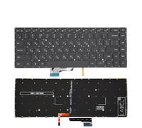 RBoand Backlit US/RU/SP English Keyboard Compatible with 15.6-Inch Notebook Pro Air Models 9Z.NEJBV.101, NSK-Y31BV, 171501, MX250, TM1701, 181501(RU Black Backlight)