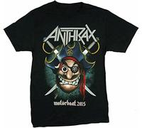 RBOXOP Anthrax Motorboat Pirate T Shirt Black
