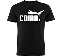 RBOXOP Coma T-Shirt Graphic Tee Shirt for Men Black