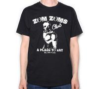 RBOXOP Gary Numan T Shirt Zom Zoms A Place to Eat 80'S Synth Pop Analogue Black