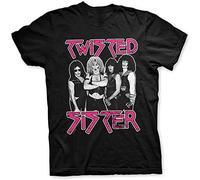 RBOXOP Twisted Sister Band Profile Tee T-Shirt Mens Unisex L Black