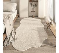 RBQIZVW Abstract Area Rug Grey 100x200 cm, Soft Non Slip Door Mat, Indoor, Washable Faux Wool Soft Mat,Rug Low-Pile, Modern Small Rugs for Bedroom, Non Shedding for Front Door, Kitchen, Bedside