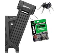 RBRL Bicycle Lock Folding Lock 90 cm Long Folding Lock Bicycle with Bracket and 4 Security Keys, E Scooter Lock 5 mm Thick Rods Bicycle Lock Ebike High Security