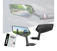 RBRL Bike Mirror 360° Adjustable, Wide Angle Rearview Mirror for Bicycle, E-Bike, MTB, Anti-shake Bar end Bicycle Mirror, Lightweight & Universal Fit (right+left)