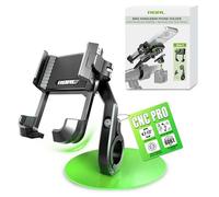 RBRL Bike Phone Mount,1s Quick-Lock Bicycle Handlebar Phone Holder,CNC Machined & Forged Aluminum for Ultimate Stability,Anti-Shake V-Shape Clamp for Ebike,No Camera Block,Fits 4.7-7.2" Phones