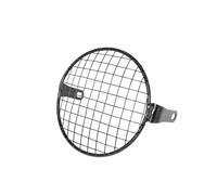 RBRMMUIMI Headlight Cover Guard 6.3inch Headlight Protector Cover Metal Retro Motorcycle HeadLamp Mesh Grille Lampshade Universal For
