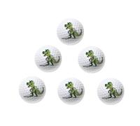 RBRSLALA Funny Golf Balls for Men 6 Pack Colored Cool Dinosaur Novelty