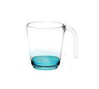 RBSTORE Set of 3 Unbreakable and Reusable Plastic Mugs 33cl (Turquoise)