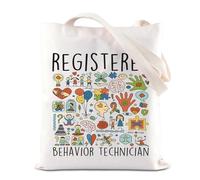 RBT Appreciation Tote Bag Behavior Therapist Gift Behavior Specialist Gift ABA Therapist Gift Registered Behavior Technician Canvas Bag (RBT Tote)