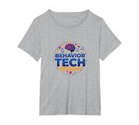 RBT Behavior Tech Extraordinaire Appreciation Gift T-Shirt, Women's Plus, Heather Grey, 3X