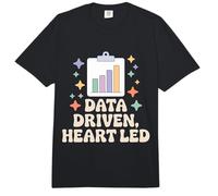 RBT Data Driven Heart Led Retro Behavior Tech Support Comfort Colors Adult Heavyweight T-Shirt