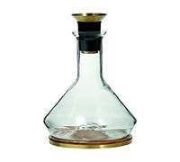 RBT Decanter with Wood Coaster and Micro-Perforated Aerator,Clear