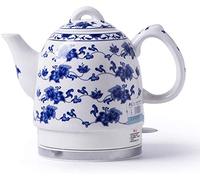 RBUDSPOLF Electric Kettle Ceramic Kettle Teapot-Retro 1.5L Stainless Steel Jug,Bpa-Free,Automatic Power off Fast Boiling Removable Base,Boil Dryion 1350W/a