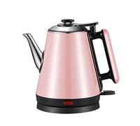 RBUDSPOLF Electric Kettle Fast Boil Stainless Electric Steel Kettle, Double Wall Cool Touch, Automatic Safety, 1200W, 1.2L/Pink