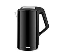 RBUDSPOLF Electric Kettle Stainless Steel Tea Kettle with 1500W Fast Boiling Heater, for Tea, Coffee, Baby Milk and Fast, Dry Burnion 2.5L/Black