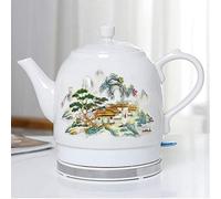 RBUDSPOLF Hot Water Kettle Electric Ceramic Cordless Kettle Teapot-Retro 1.5L Removable Base, Boil Dryion-1000W