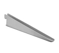 RBUK Adjustable Twin Slot Shelves Bracket, Wall Mounted Shelf Support for Modular Storage - Double Slot Shelving, U Brackets - Antibacterial Uprights, Fixings Not Included - 10 Pack, Silver 270mm