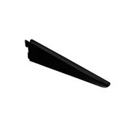 RBUK Adjustable Twin Slot Shelves Bracket, Wall Mounted Shelf Support for Modular Storage - Double Slot Shelving, U Brackets - Antibacterial Uprights, Fixings Not Included - 10 Pack, Black, 270mm