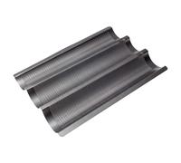 RBV Birkmann Baquette-Blech, 3-fach, 29,5 cm, Baguette, Backform, perforiert, an