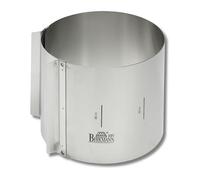 RBV Birkmann Easy Baking 429413 Cake Ring Extra High Height, Spring band steel, Silver, Höhe: 15 cm