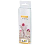 RBV Birkmann Lolli-Sticks für Cake Pops 48 Stück, Cake Pop Stiele zum Backen, weiß 15cm lang