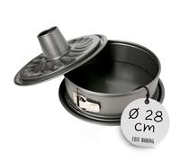 RBV Birkmann Springform mit zwei Böden Easy Baking 28 cm Antihaftbeschichtung schnittfest