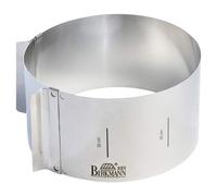 RBV Birkmann Tortenring Easy Baking, verstellbar 18-30 cm, Höhe 10 cm Round 18 x