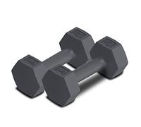 RBX Vinyl Coated Hand Weight Dumbbell Set (3lbs each) - Hex Shaped, Roll Free for Body Building/Sculpting/Strength Training Exercise, Cement Filled, (Set of 2)