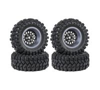 Rc 1.2" Beadlock Wheels Rim Tires For Traxxas For TRX4M 1/18 Car | Lightweight aluminum and carbon fiber beadlock rims rubber tires for crawler durability and agility. RC