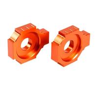 RC 125 200 390 Axle Blocks Chain Adjuster Compatible With 2011-2024 RC125 RC200 RC390 Models Fits 2014-2024 2023 Versions(Orange)