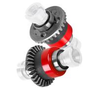 RC 30T 0.8Mod V2 Upgrades Part Steel Metal Main Gear & Differential Case for 1/18 Granite,Typhon,Mojave Grom Mega 380 Rc Car. Assembled Differential Hops Up,2PCS,Red(ARA311177V2)
